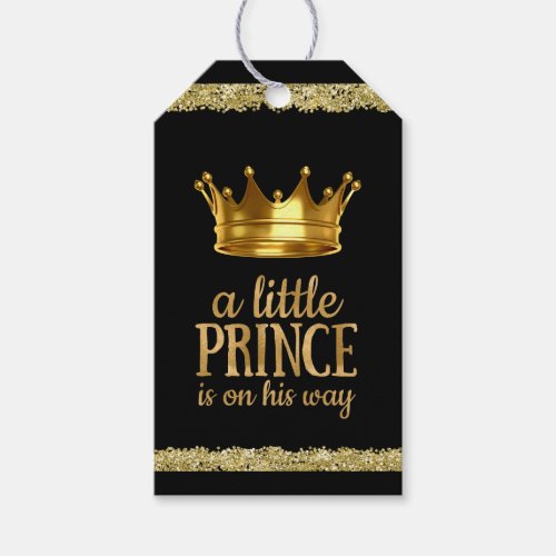 Prince Baby Shower Gift Tags