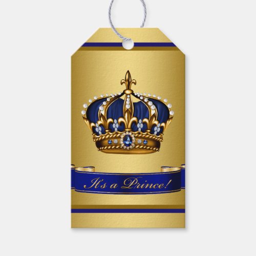 Prince Baby Shower Gift Tags