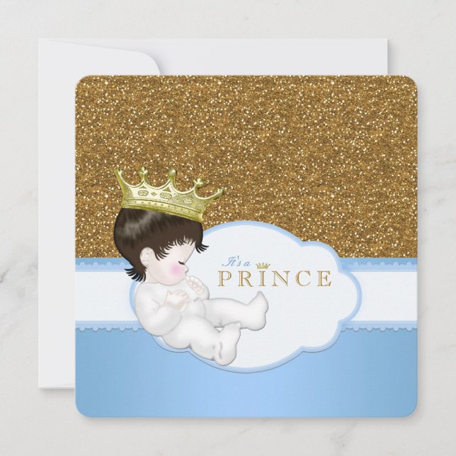 Prince Baby Shower Invitation (Front)