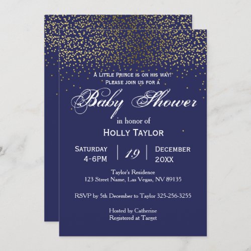 Prince Baby Shower Invitation