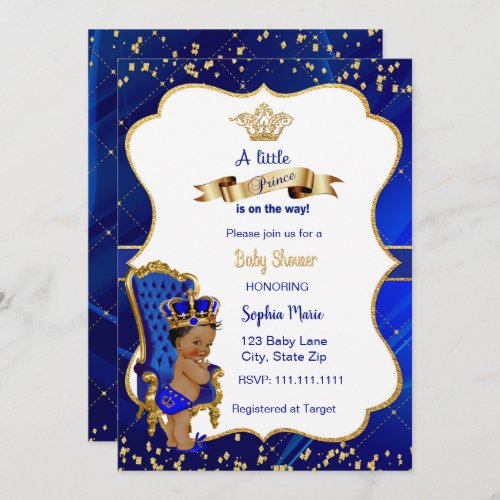 Prince Baby Shower Invitation Baby Boy Shower