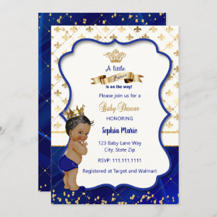 Prince Baby Shower invitation, Little prince Invitation