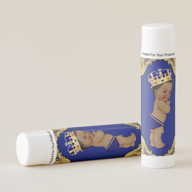 Prince Baby Shower Lip Balm Favors (Front)