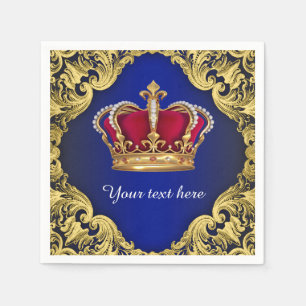 Prince Baby Shower Paper Napkins