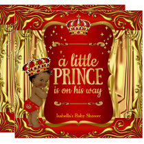 red and gold baby shower ideas for a girl