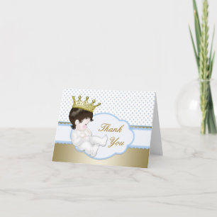 Prince Baby Shower Thank You