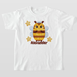 Prince Bee Personalized Kids Shirt, Custom Name T-Shirt