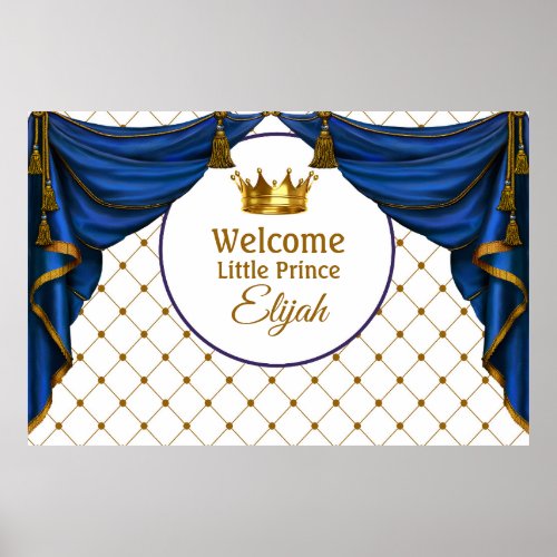Prince Birthday Little Prince Baby Shower Poster