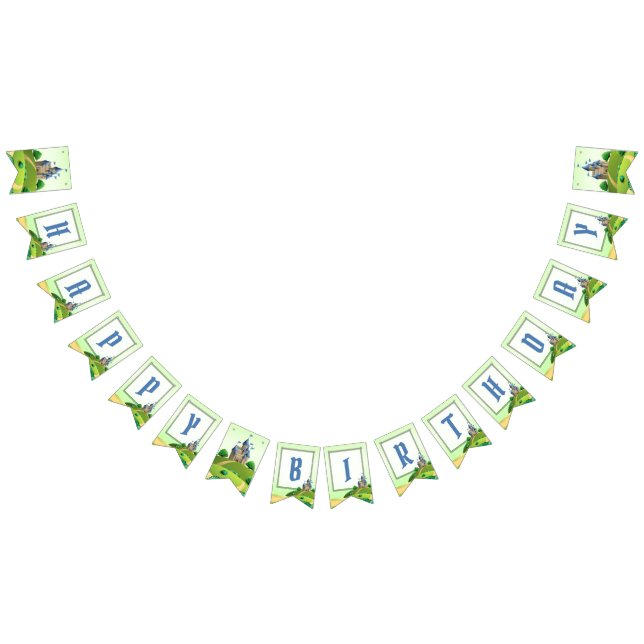 Prince Birthday Party Bunting Flags (All)