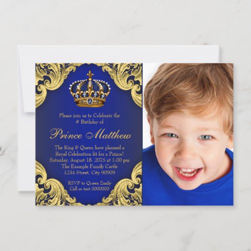 Prince Birthday Party Invitations