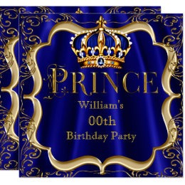 blue and gold birthday party