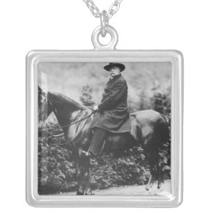 Prince Bismarck in Friedrichsruh, 1890 Silver Plated Necklace