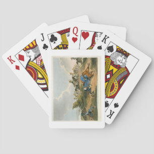 Prince Blucher under his Horse at the Battle of Wa Poker Cards