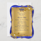 Prince Boy Baby Shower Gold Blue African American