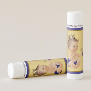 Prince Boy Baby Shower Lip Balm Favor