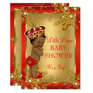 Prince 5x7 Baby Shower Invitations Zazzle