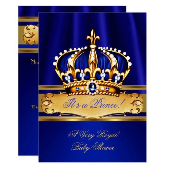 Baby Shower Invitations Prince Crown 10