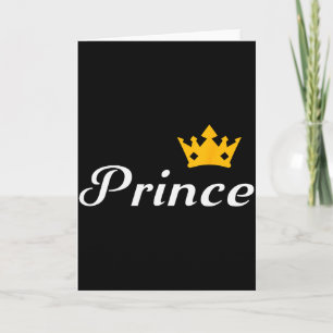 Prince Boys Men Family Matching Valentines Day Card