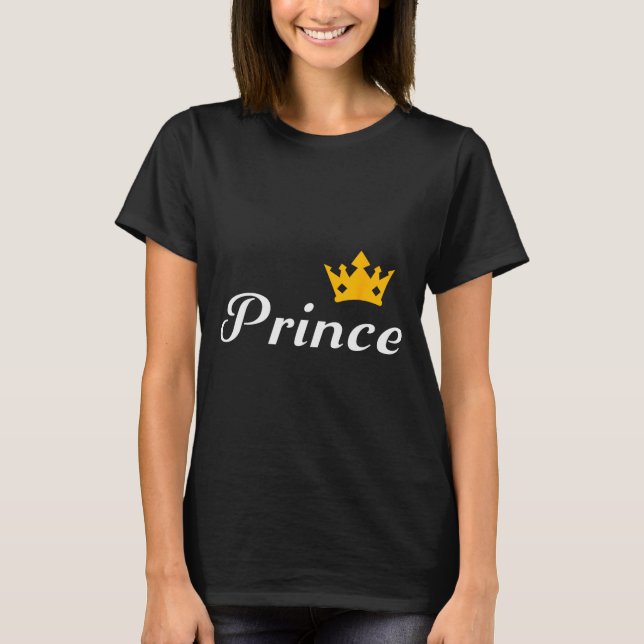 Prince Boys Men Family Matching Valentines Day  T-Shirt (Front)