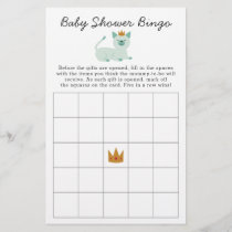 Prince Cat Bingo Baby Shower Game