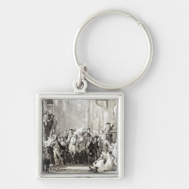 Prince Charles Edward  and the Highlanders Keychain (Front)