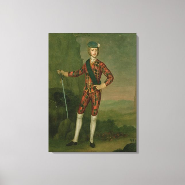 Prince Charles Edward Stuart Canvas Print (Front)
