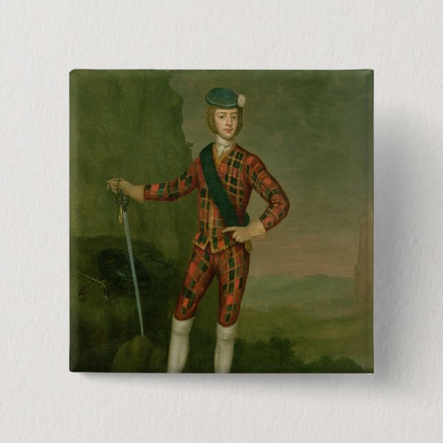 Prince Charles Edward Stuart Pinback Button (Front)