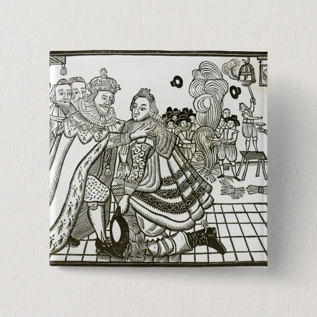 Prince Charles's Welcome Home from Spain, 1623 Pinback Button (Front)