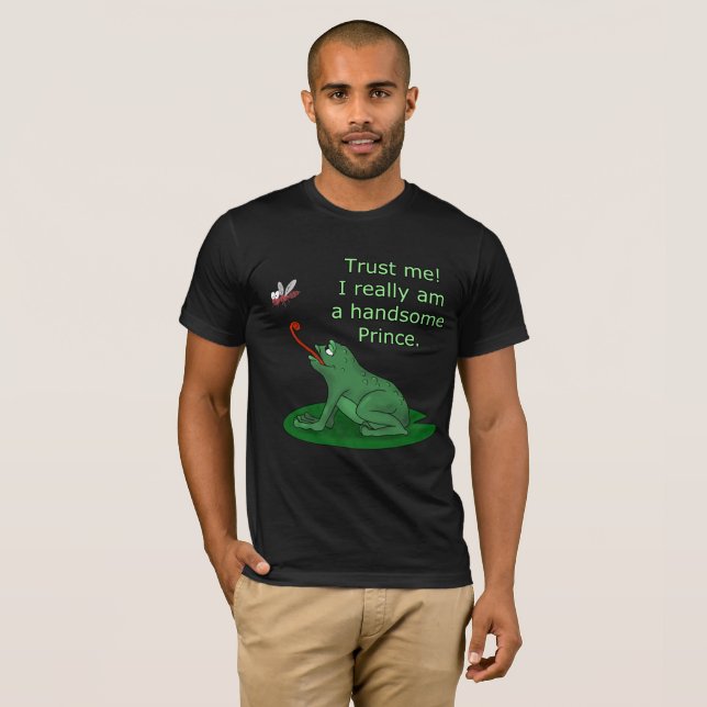 Prince Charming and Frog Funny T-Shirt (Front Full)