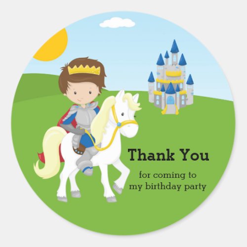 Prince Charming Classic Round Sticker