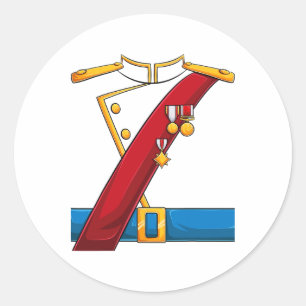 Prince Charming Costume Halloween Kids Boys Men Cu Classic Round Sticker