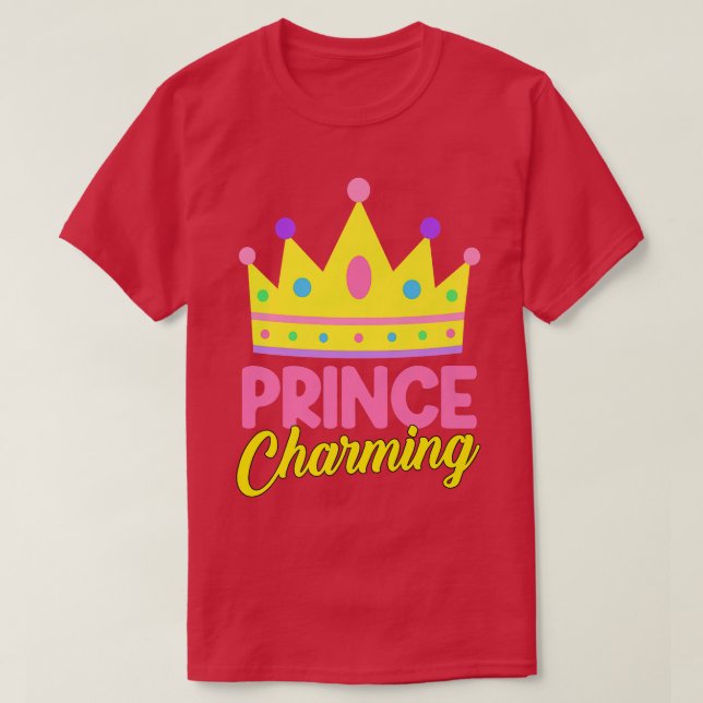 Prince Charming Funny Fairy Tale Halloween Costume T-Shirt (Design Front)