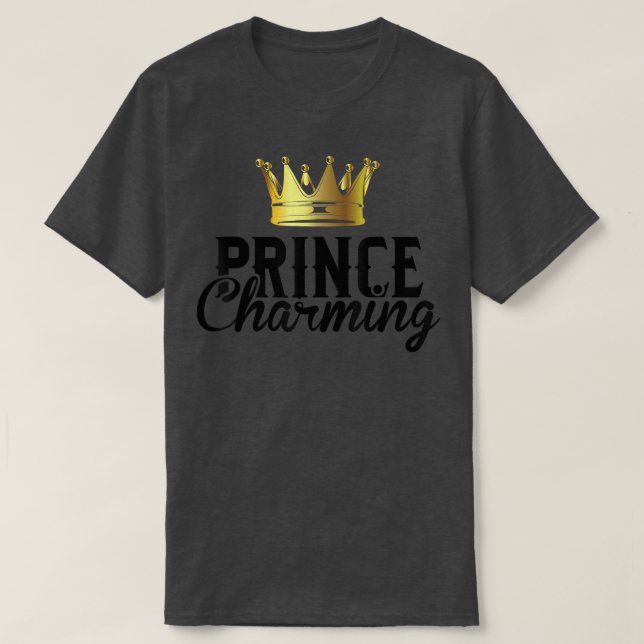 Prince Charming Funny Fairy Tale Halloween Lazy Co T-Shirt (Design Front)