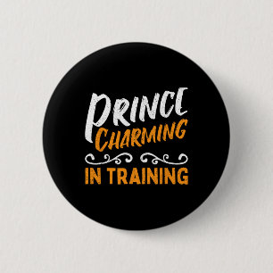 Prince Charming In Training Fairy Tale Hero Button