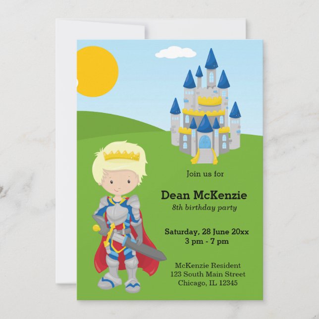 Prince Charming Invitation (Front)