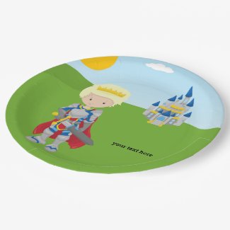 Prince Charming Paper Plate