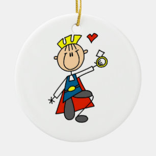 Prince Charming Proposes Marriage Ceramic Ornament
