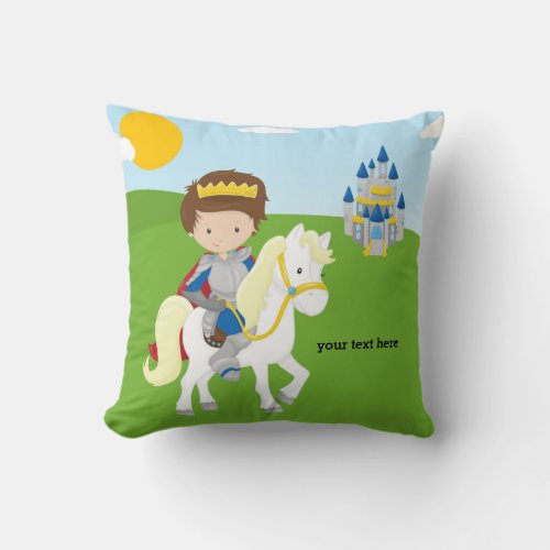 Prince Charming Throw Pillow