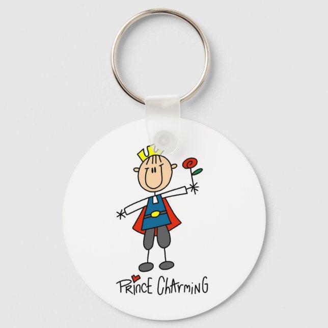Prince Charming Tshirts and Gifts Keychain (Front)