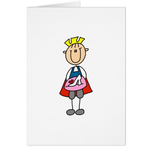 Prince Charming With Glass Slipper Card (Front)
