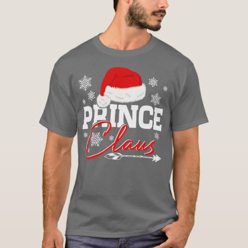Prince Claus Xmas Light Santa Hat Christmas Ugly T_Shirt