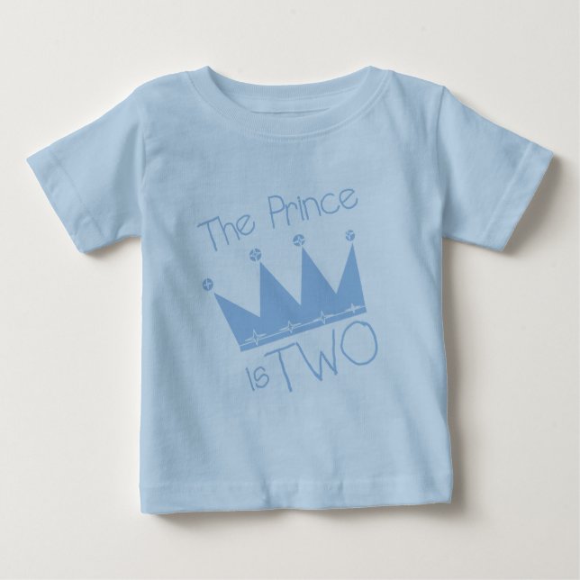 Prince Crown 2nd Birthday tshirts and Gifts (Front)
