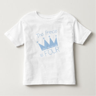 Prince Crown 4th Birthday Tshirts and Gifts