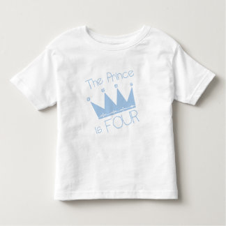 Prince Crown 4th Birthday Tshirts and Gifts