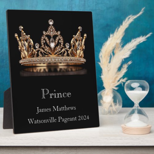 Prince Crown Pageant Plaque