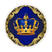 Prince Cupcake Toppers Edible Frosting Rounds (Front)