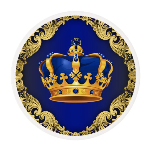 Prince Cupcake Toppers Edible Frosting Rounds (Front)