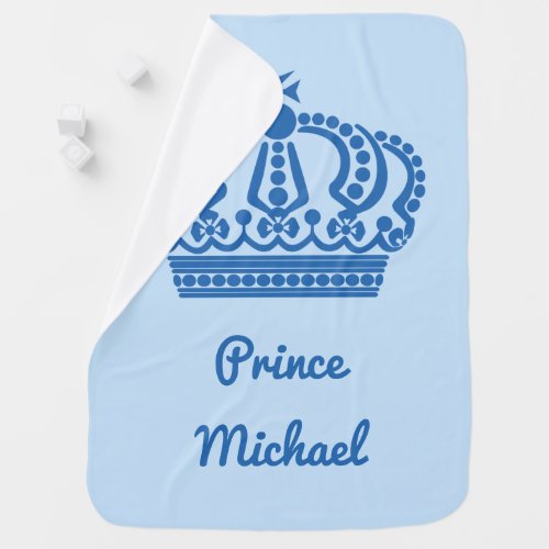 Prince custom name baby blanket