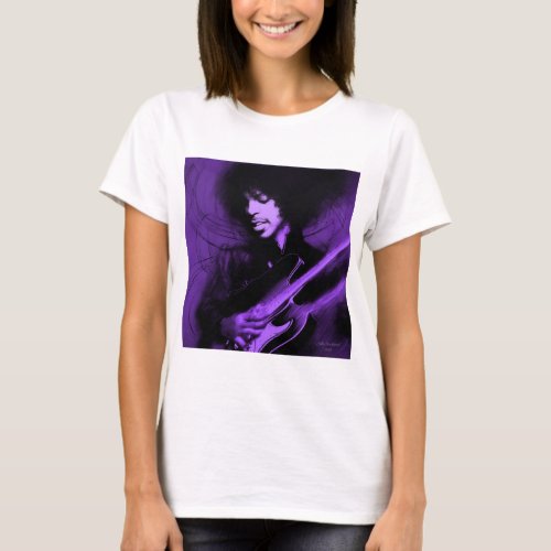 Prince Digital Art Tshirt by Julie Everhart