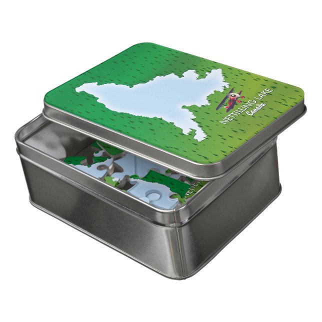 Prince Edward Island, Canada map. Jigsaw Puzzle (Lid Open)